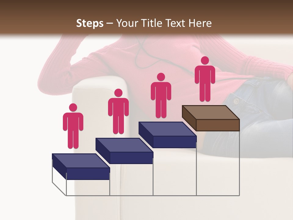 Isolated Party Girl PowerPoint Template