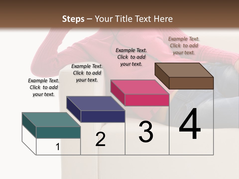 Isolated Party Girl PowerPoint Template