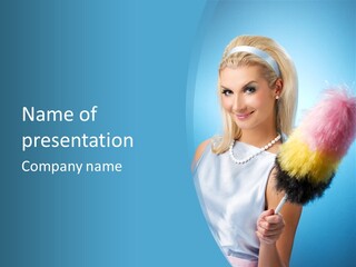 Housekeeping Yellow Blond PowerPoint Template