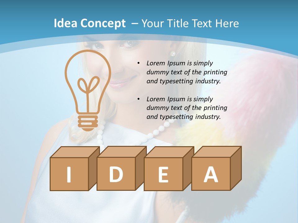 Housekeeping Yellow Blond PowerPoint Template