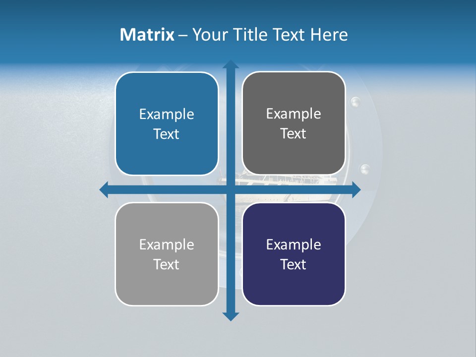 Porthole Ship Metal PowerPoint Template