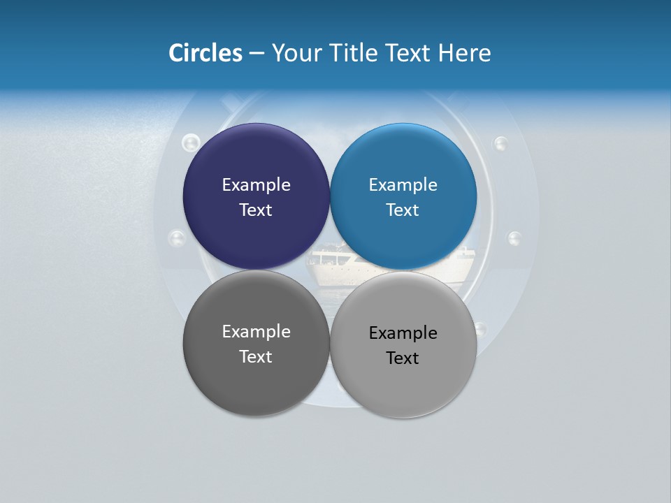 Porthole Ship Metal PowerPoint Template
