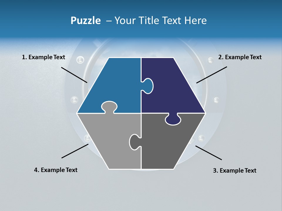 Porthole Ship Metal PowerPoint Template