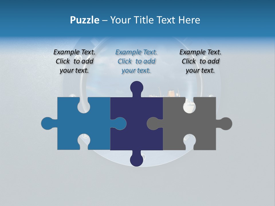 Porthole Ship Metal PowerPoint Template