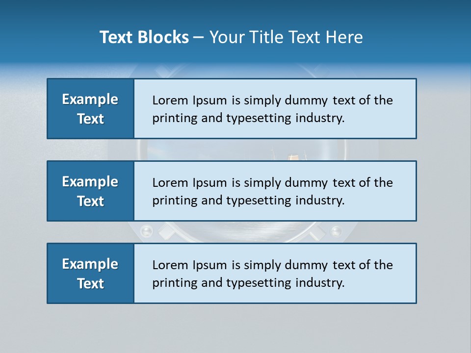 Porthole Ship Metal PowerPoint Template