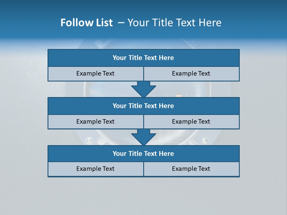 Porthole Ship Metal PowerPoint Template
