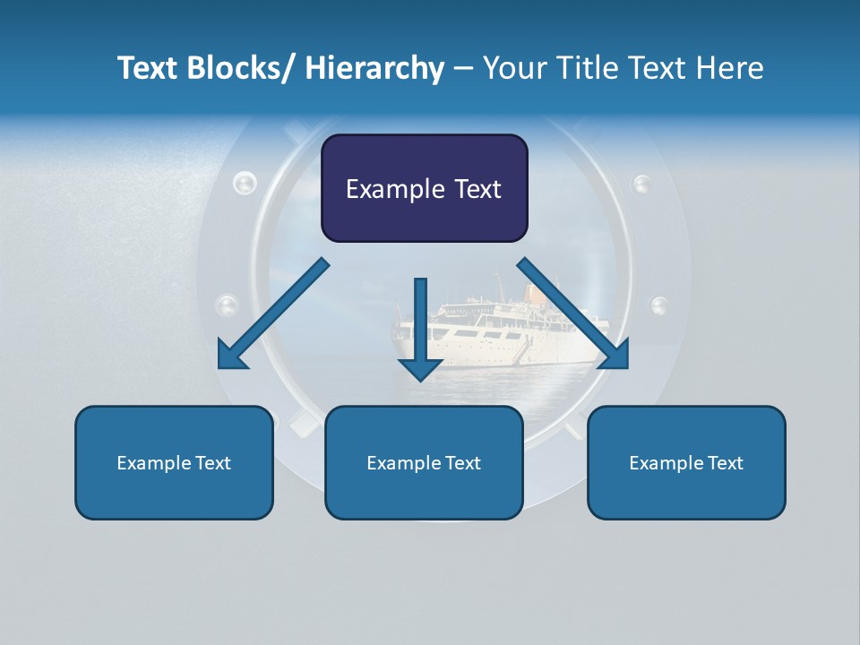 Porthole Ship Metal PowerPoint Template