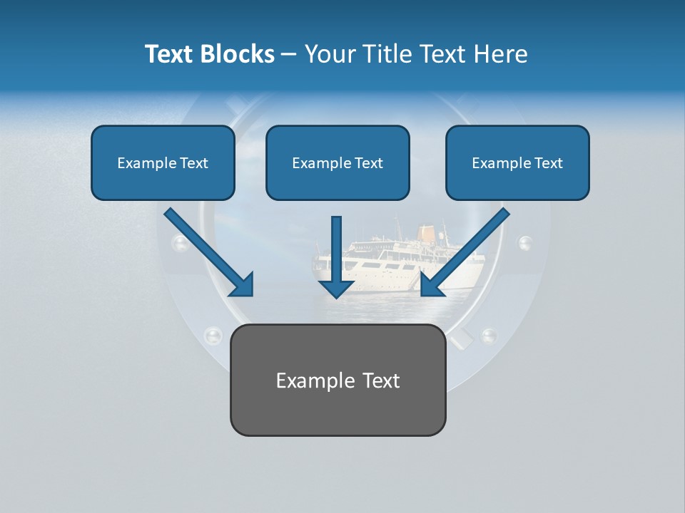 Porthole Ship Metal PowerPoint Template