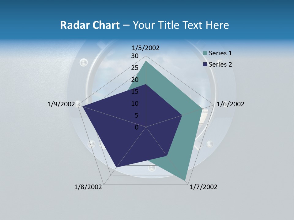 Porthole Ship Metal PowerPoint Template