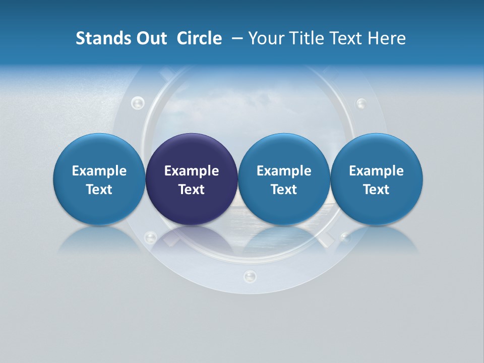 Porthole Ship Metal PowerPoint Template