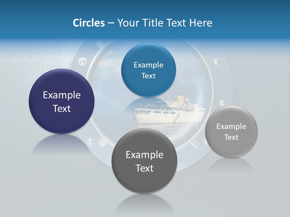 Porthole Ship Metal PowerPoint Template