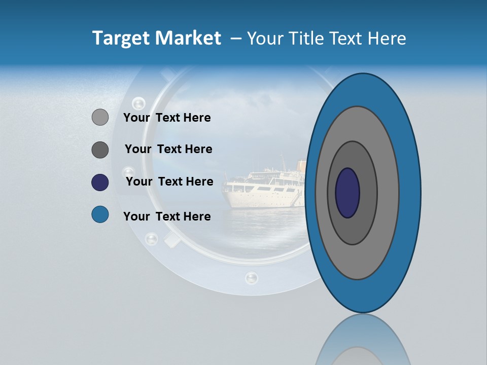 Porthole Ship Metal PowerPoint Template