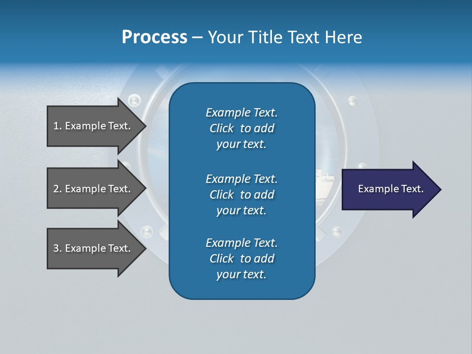 Porthole Ship Metal PowerPoint Template