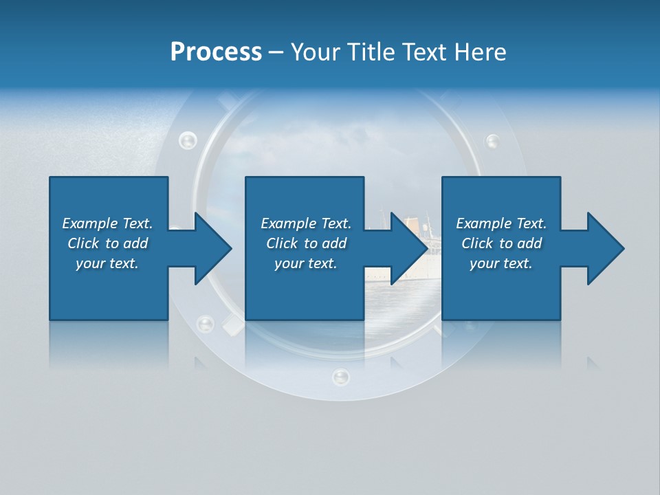 Porthole Ship Metal PowerPoint Template
