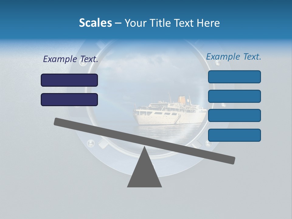 Porthole Ship Metal PowerPoint Template