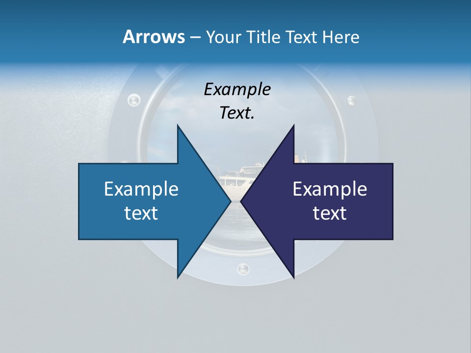 Porthole Ship Metal PowerPoint Template