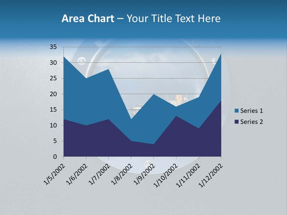 Porthole Ship Metal PowerPoint Template