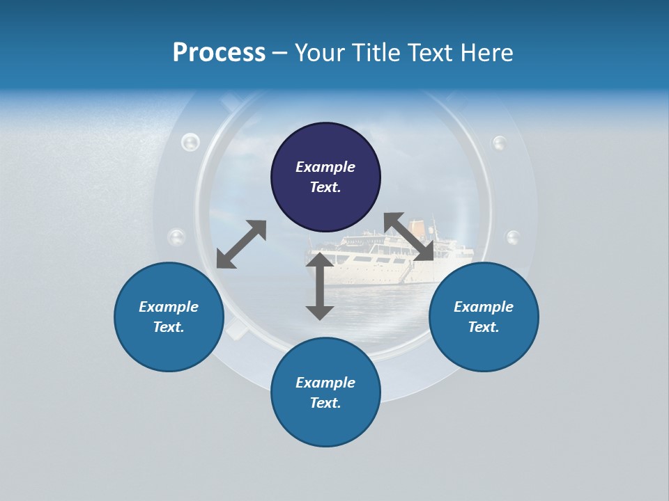 Porthole Ship Metal PowerPoint Template