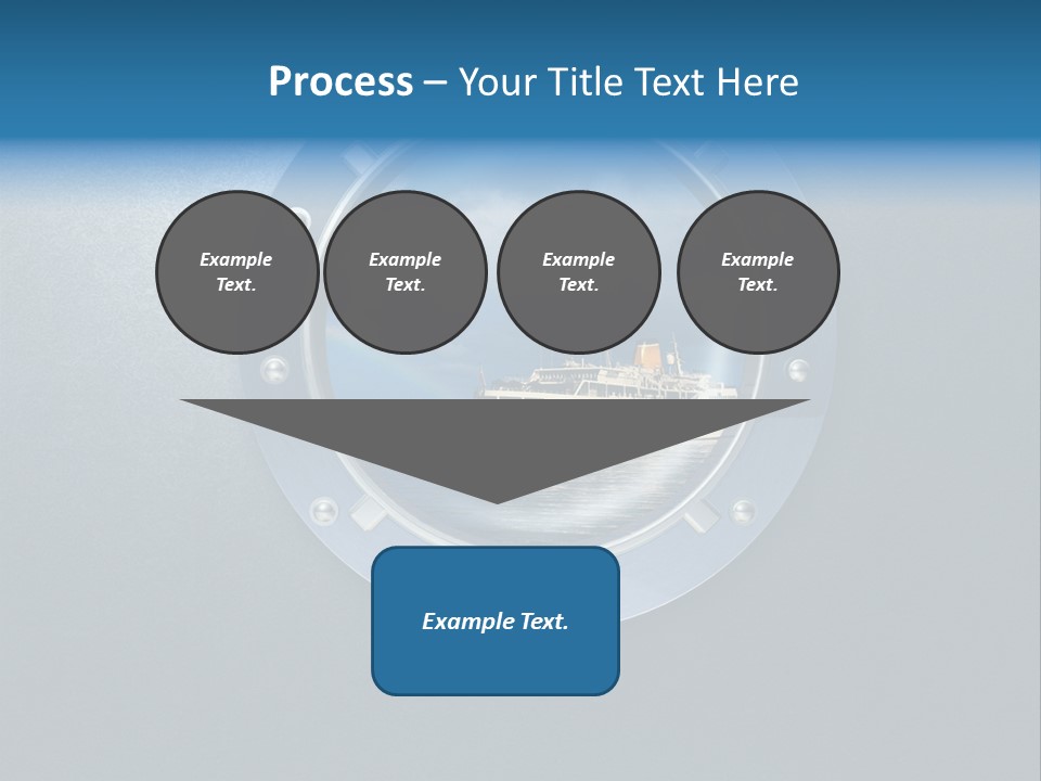 Porthole Ship Metal PowerPoint Template