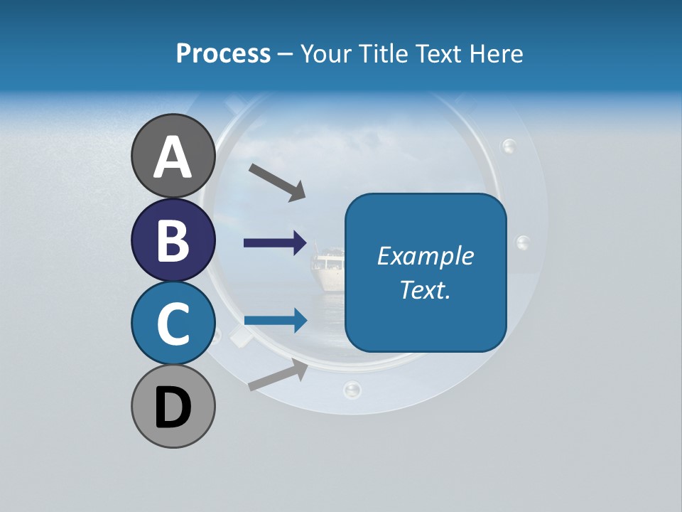 Porthole Ship Metal PowerPoint Template