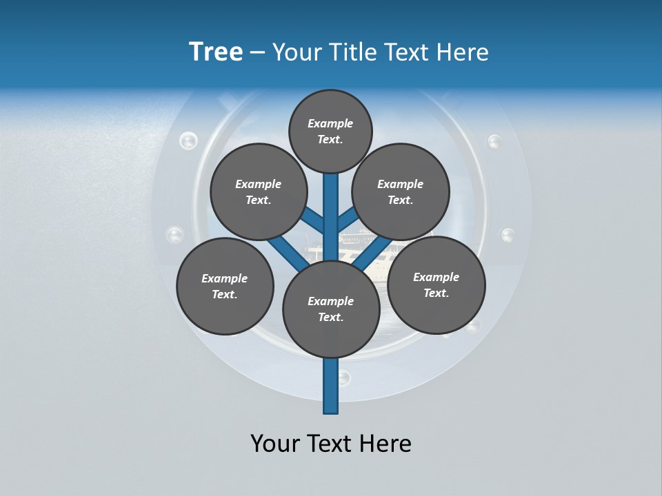 Porthole Ship Metal PowerPoint Template