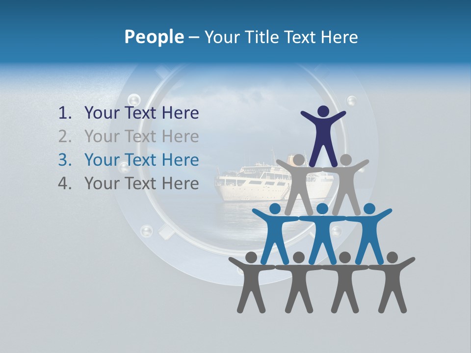 Porthole Ship Metal PowerPoint Template