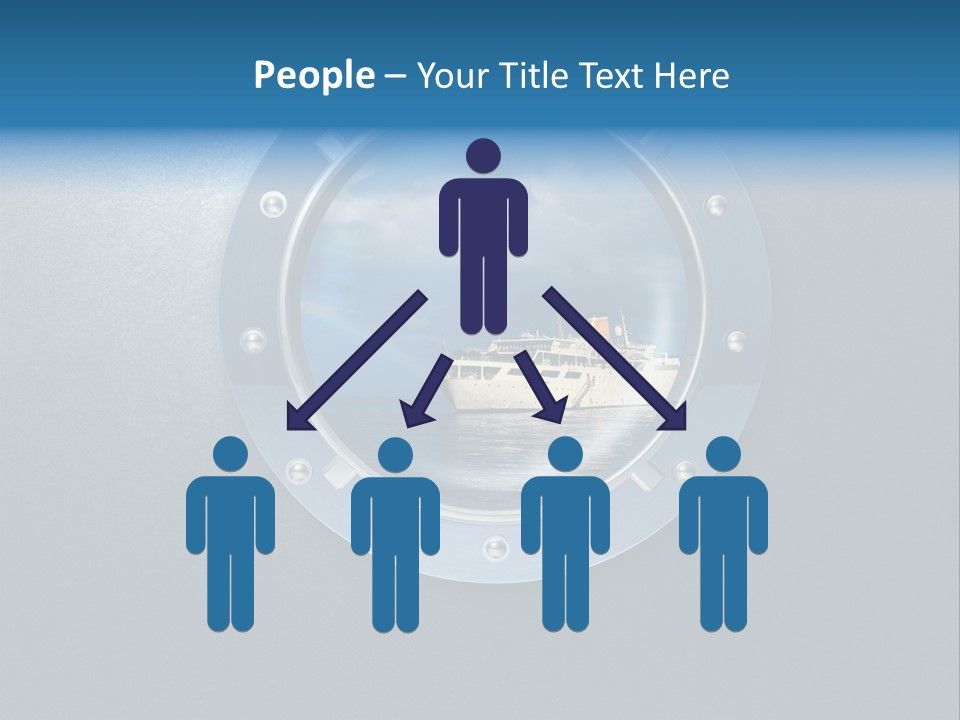 Porthole Ship Metal PowerPoint Template