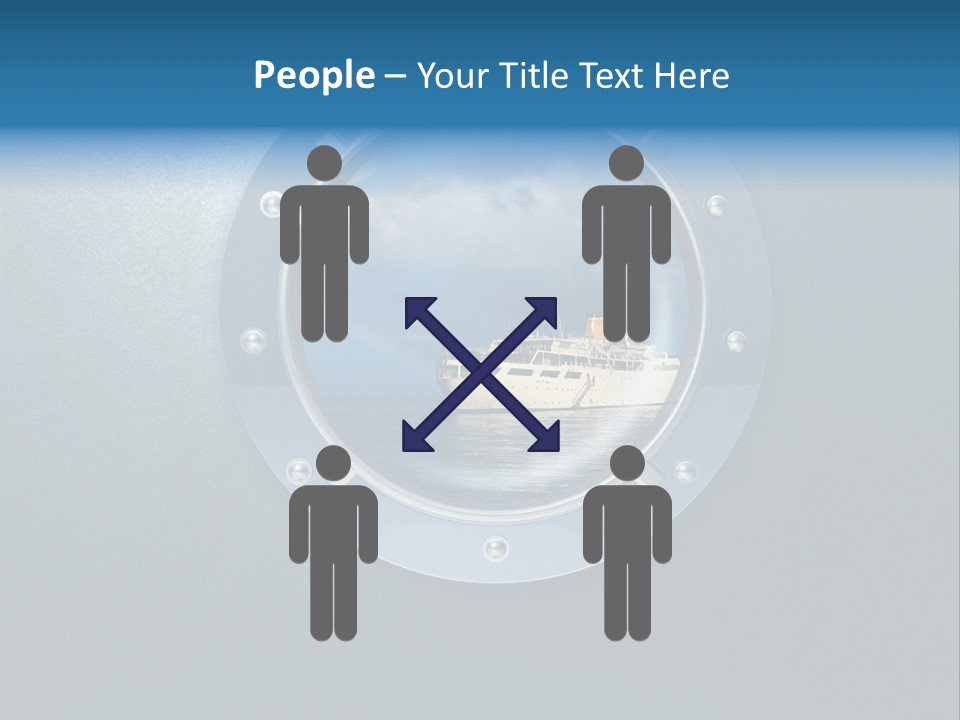 Porthole Ship Metal PowerPoint Template