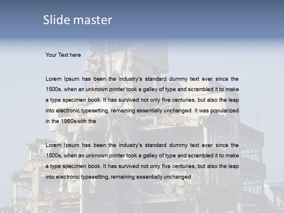 Building Industry Sky PowerPoint Template