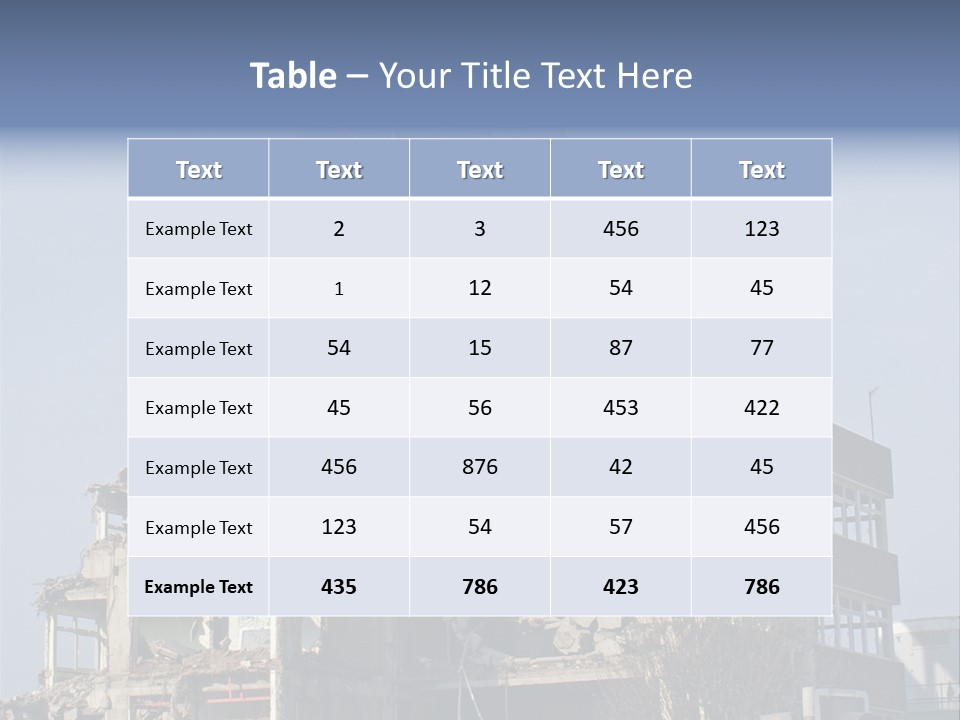 Building Industry Sky PowerPoint Template