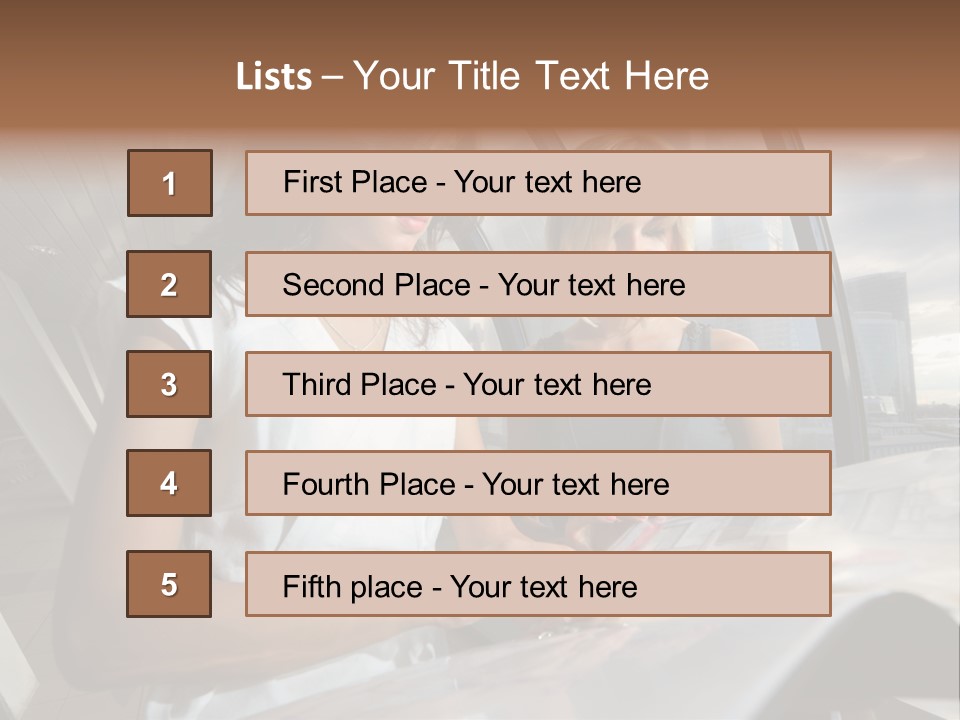 Two Women Are Looking At A Piece Of Paper PowerPoint Template