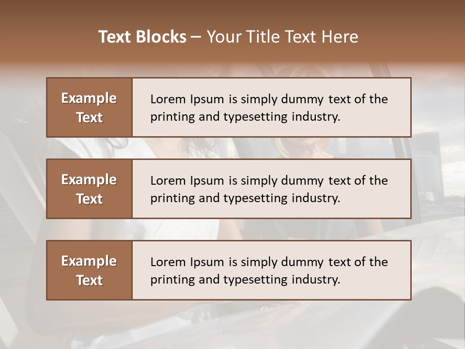 Two Women Are Looking At A Piece Of Paper PowerPoint Template
