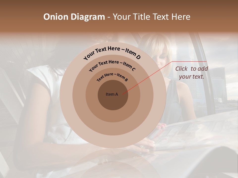 Two Women Are Looking At A Piece Of Paper PowerPoint Template