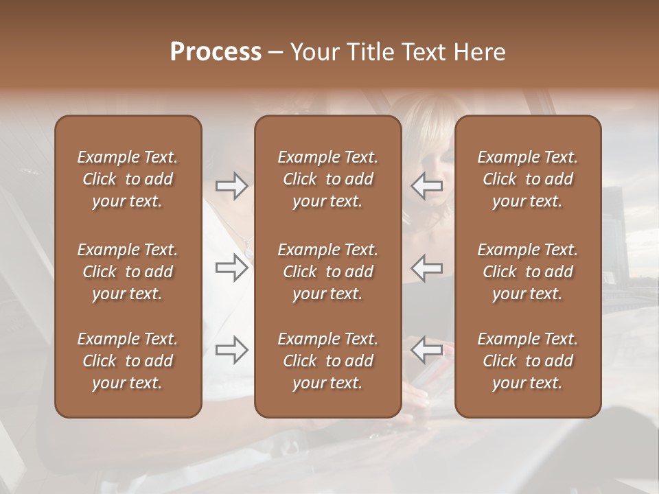 Two Women Are Looking At A Piece Of Paper PowerPoint Template