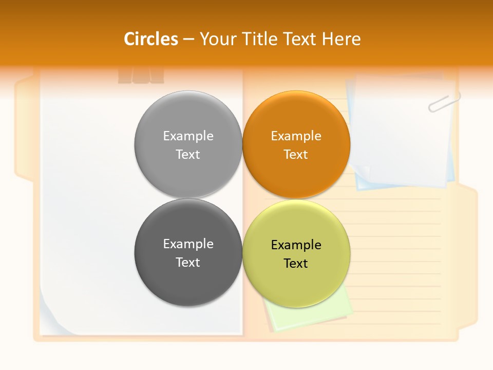 Record Stationery Sticky PowerPoint Template