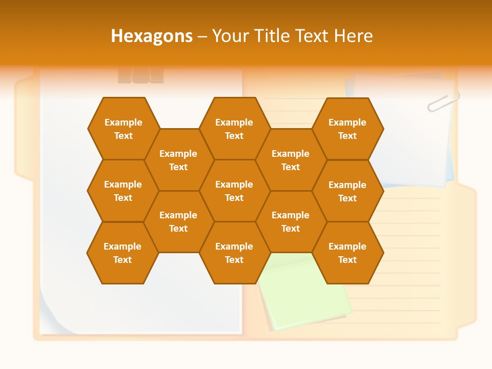 Record Stationery Sticky PowerPoint Template