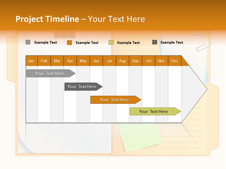Record Stationery Sticky PowerPoint Template