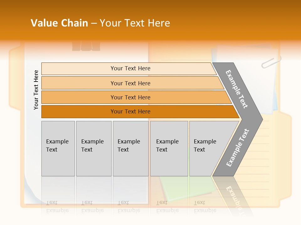 Record Stationery Sticky PowerPoint Template