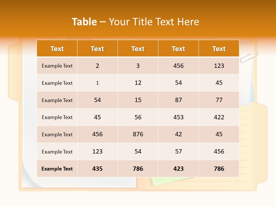 Record Stationery Sticky PowerPoint Template