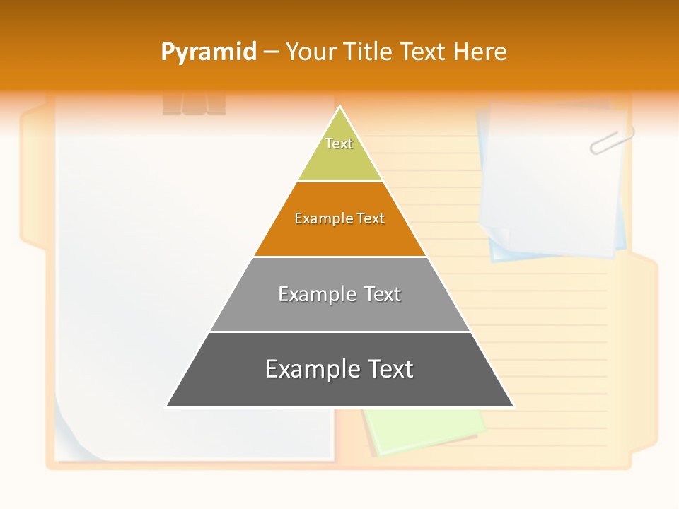 Record Stationery Sticky PowerPoint Template