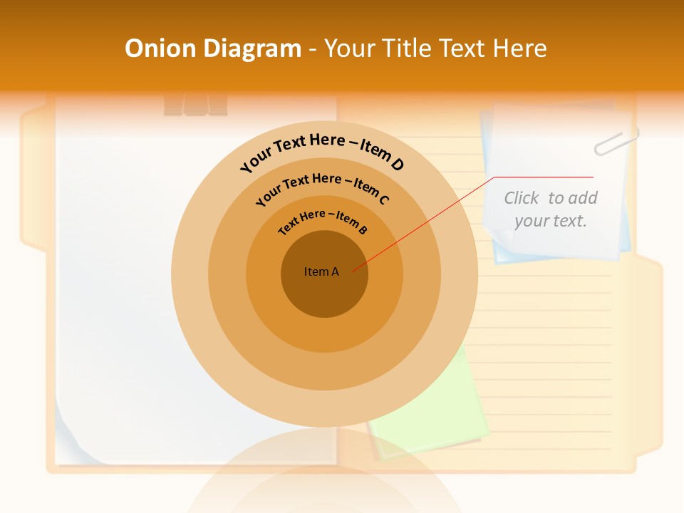Record Stationery Sticky PowerPoint Template
