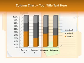 Record Stationery Sticky PowerPoint Template