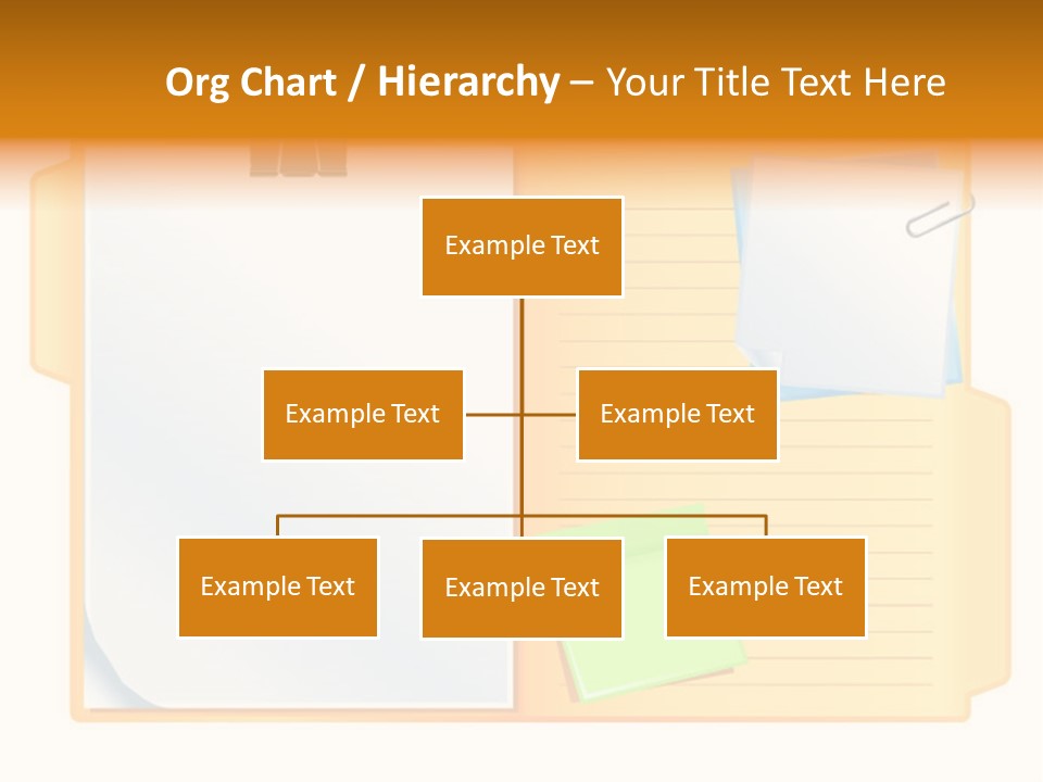 Record Stationery Sticky PowerPoint Template