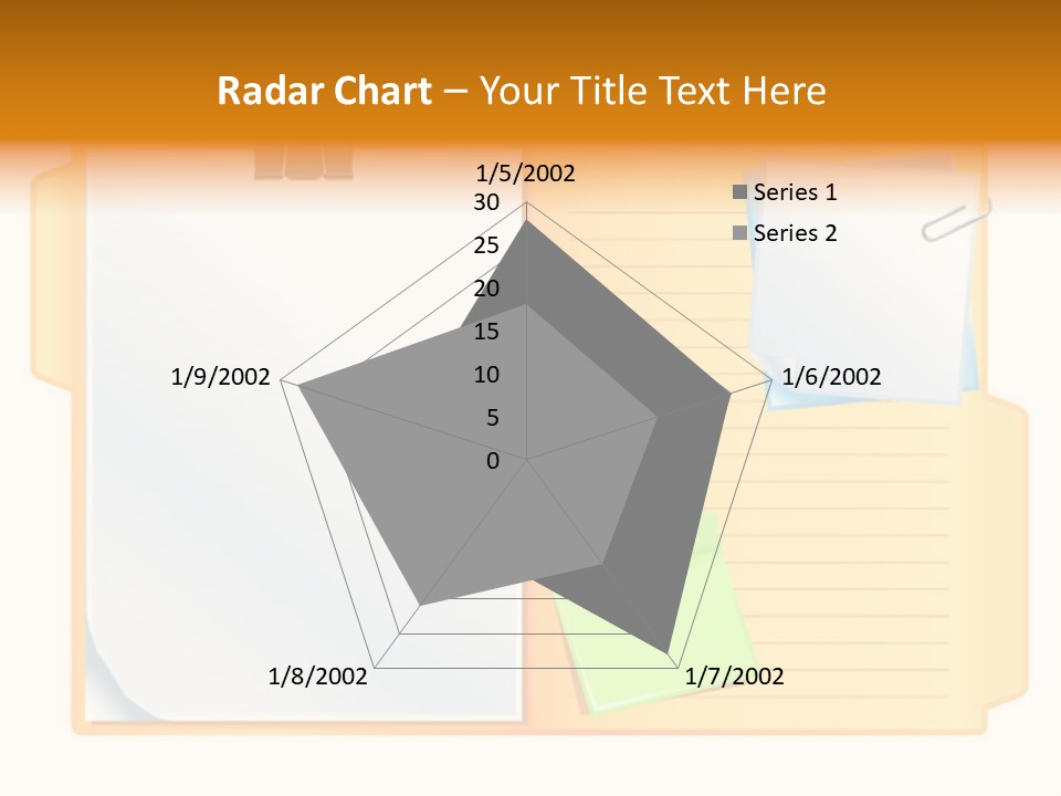 Record Stationery Sticky PowerPoint Template