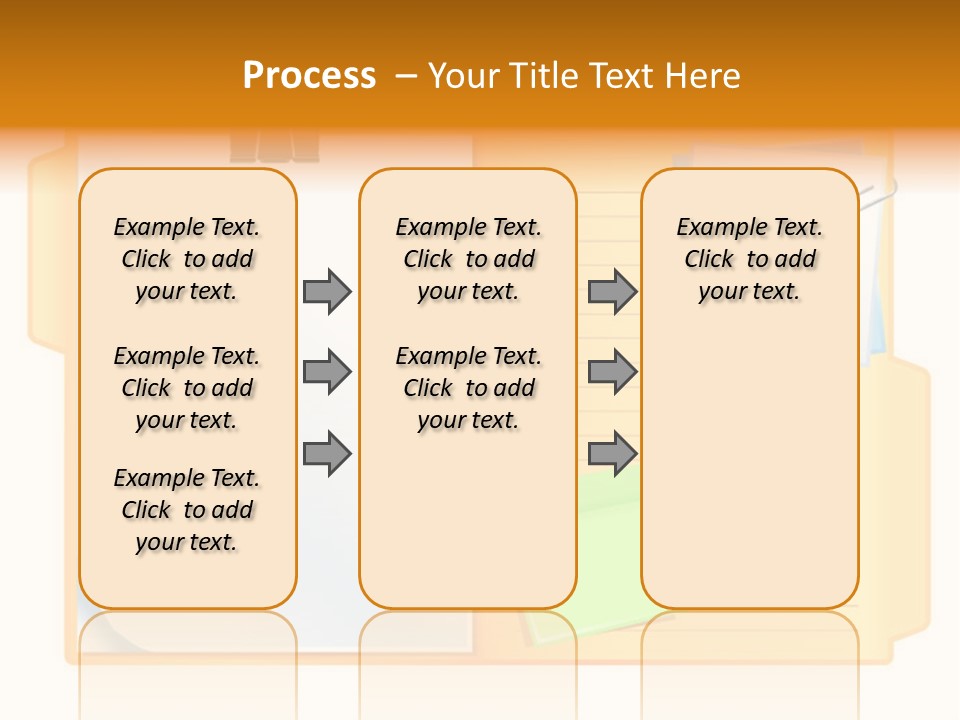 Record Stationery Sticky PowerPoint Template