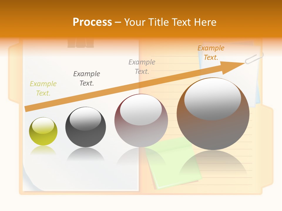 Record Stationery Sticky PowerPoint Template