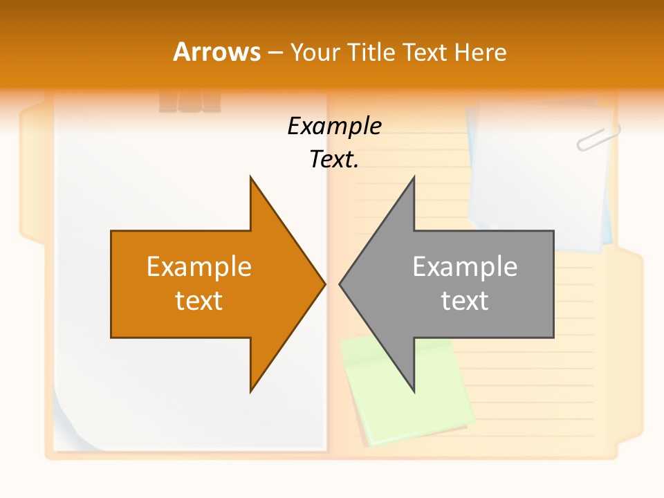 Record Stationery Sticky PowerPoint Template