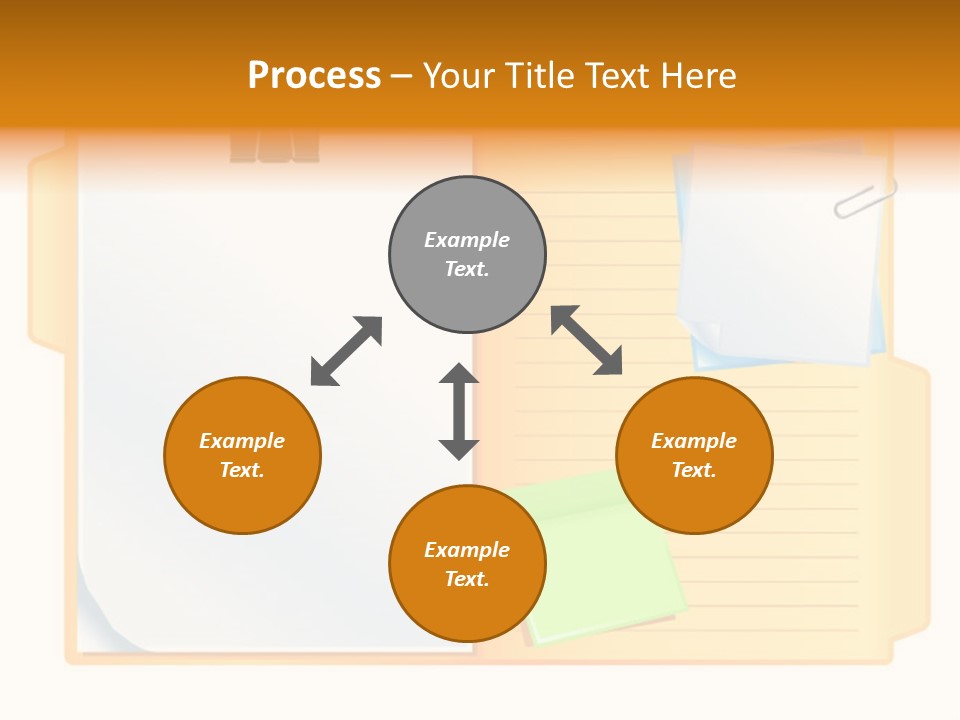 Record Stationery Sticky PowerPoint Template