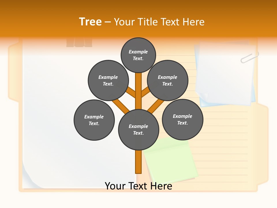 Record Stationery Sticky PowerPoint Template