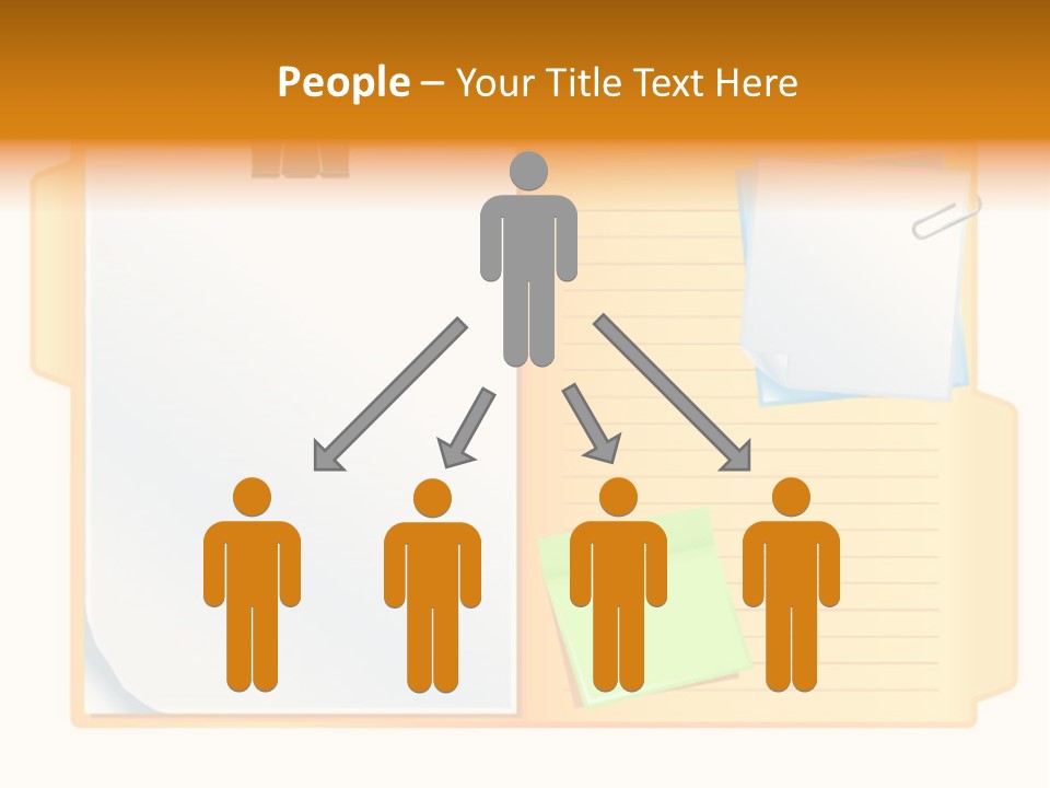 Record Stationery Sticky PowerPoint Template